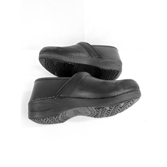 Dansko Leather Clogs Women's 40 Black Matte Classics Comfort Flats Work 9 - 9.5 - Picture 5 of 7